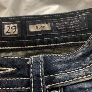 Miss me boot cut jeans size 29